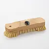 Custom Heavy-duty wooden plastic head push broom for sweeping outdoor